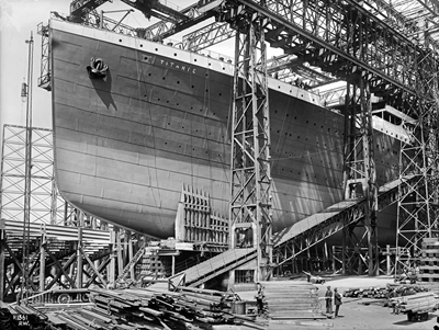 RMS Titanic kur vor Stapellauf