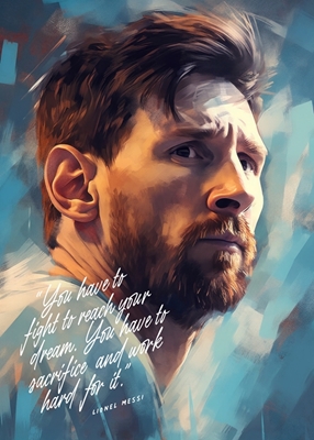 Lionel Messi Citation Art
