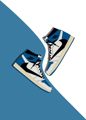 fragment scott blue posters & prints by sneakerhead collections - Printler