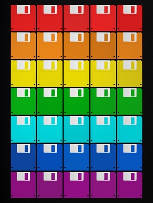 Floppy Pixel - Rainbow