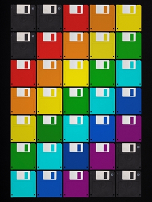 Diskett Pixel - Rainbow Two