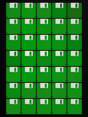 Floppy Pixel - AllGreen