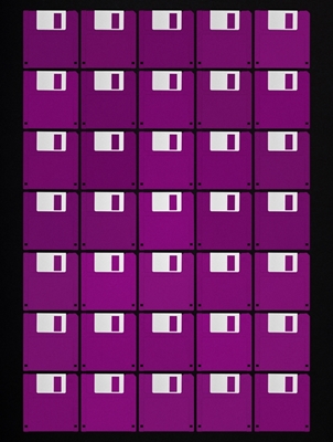 Diskette Pixel - AllPurple
