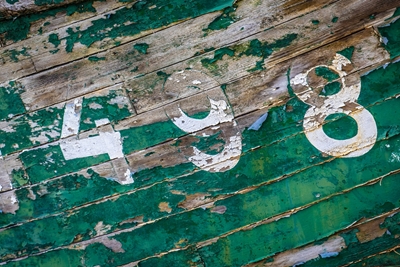Numbers on colorful wood 498