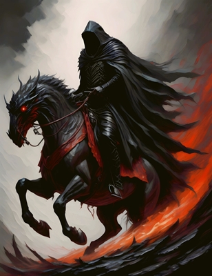 NAZGUL RIDING THROUGH FIRE posters & prints by Jon Klebes - Printler