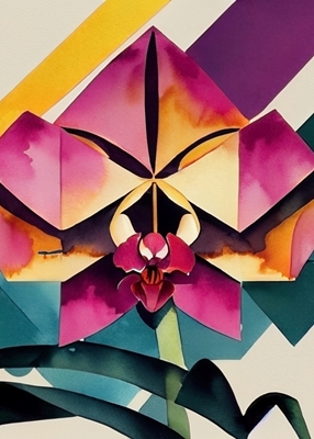 Orchidea fresca Art Deco 1920