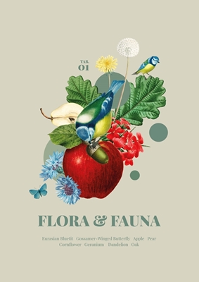 Flora & fauna med blå