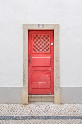 La porte rouge nr. 7 au Portugal