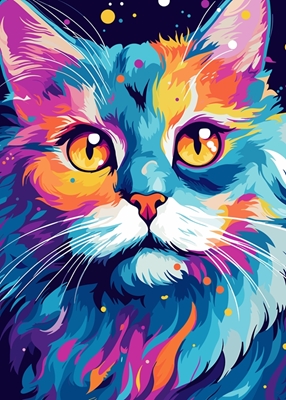Cute Cat Animal Pop Art