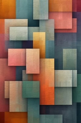 Geometrisk abstrakt modern konst