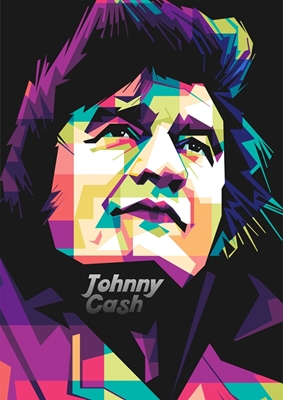 Johnny Cash Pop-Art-Stil