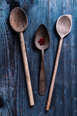 old wooden spoons
