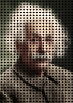 Albert Einstein in Style Dots