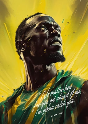 Usain Bolt Art Citat
