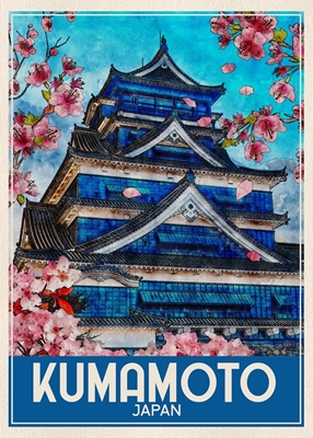 Kumamoto Japonia Travel Art