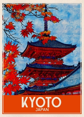 Arte de viaje de Kioto Japón