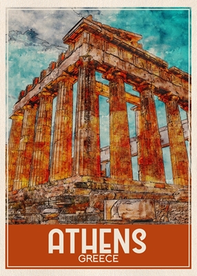 Athen Hellas Travel Art