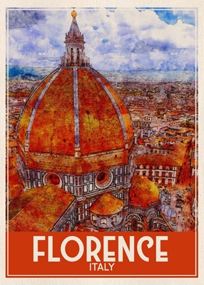 Florencja Włochy Travel Art