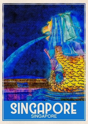 Singapur Travel Art