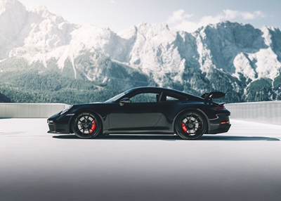 Porsche GT 3 in the mountains