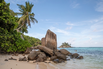 Dream beach in the Seychelles