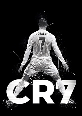 Ronaldo CR7 fodbold plakat