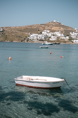 Łódź na morzu | Wyspa Mykonos