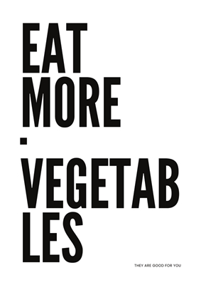 Coma mais vegetais