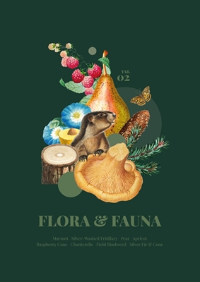 Flora & fauna met marmot