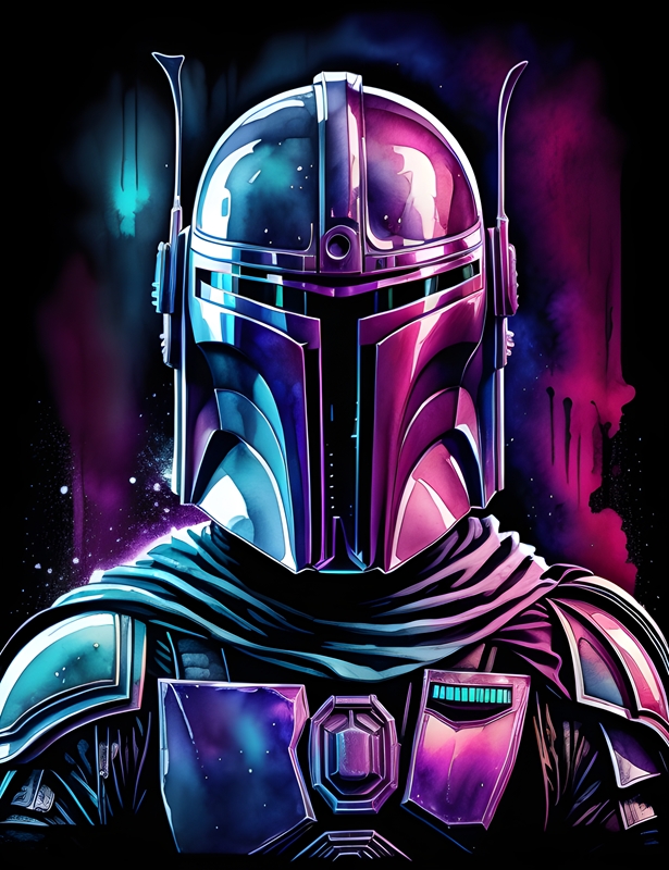 THE MANDALORIAN - NEON posters & prints by Jon Klebes - Printler