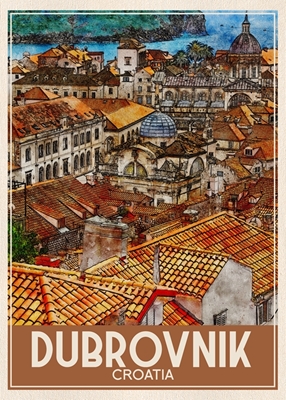 Dubrovnik Kroatia Travel Art