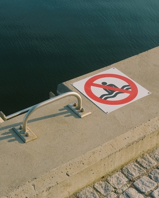 No swimming allowed