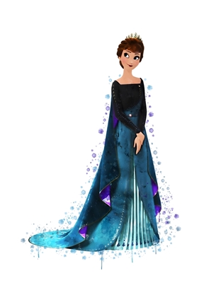 Cartone animato della principessa Anna ed Elsa