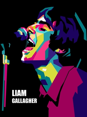 Liam Gallagher In Wpap Pop Art