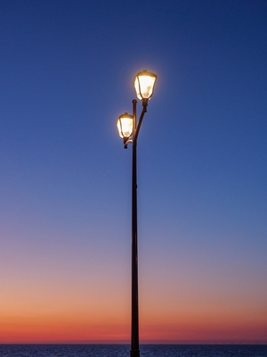 Lanterne sur la plage