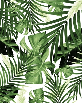 Tropical Jungle Leaves Pattern