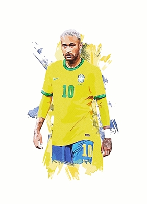 Neymar Brésil Affiche