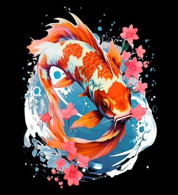 Peixe japonês Koi