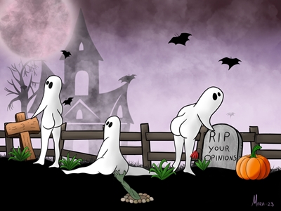 Burleske spøgelser - Kyrkogård
