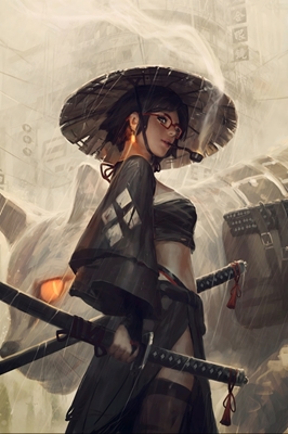 Samurai-Mädchen