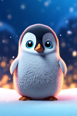 Un pingüino bebé 