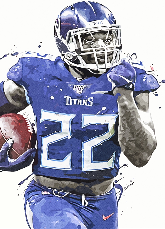 Derrick Henry posters & prints by ArtStyle Funny - Printler