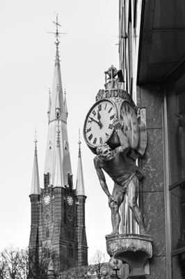 O relógio do jornal de Estocolmo