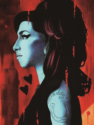 Amy Winehouse en rouge