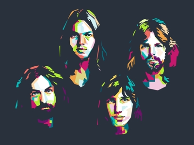 Pink Floyd en el arte de Wpap