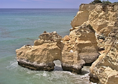 Sandsteinfelsen an der Algarve