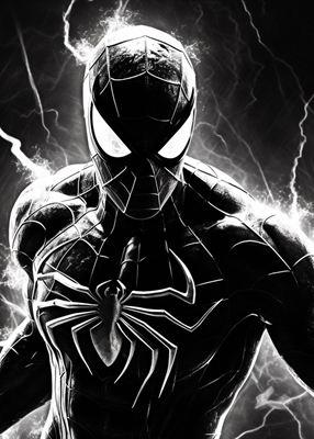 Black Spiderman posters & prints by Musdayanti Anti - Printler