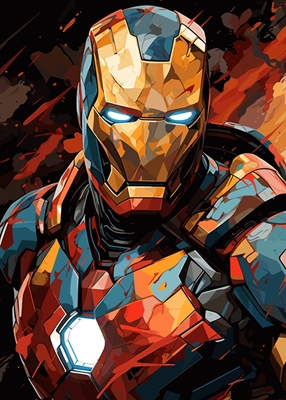 Iron Man Splash Pop art