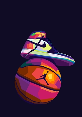 Basketbal x Air Jordan Popart