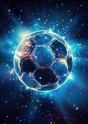 Fußball Blau Sterne